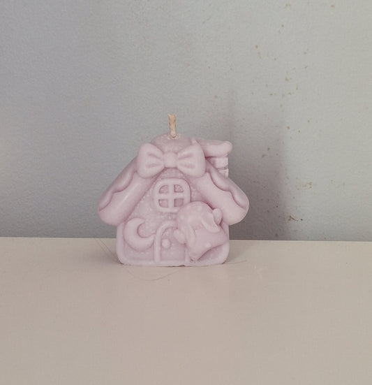 Bougie moulée Maisonnette Lapin