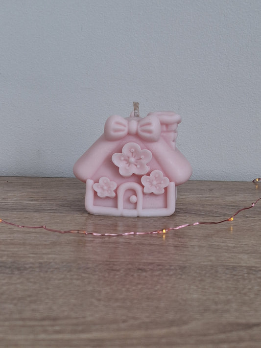Bougie moulée Maisonnette Sakura